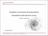 Presentazione Progetto Conoscenza Evoluzionistica